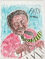 Fats Domino in Red Suit
2009, pastel on paper, 26 x 20 inches
© Copyright 2009 Robert Warrens
